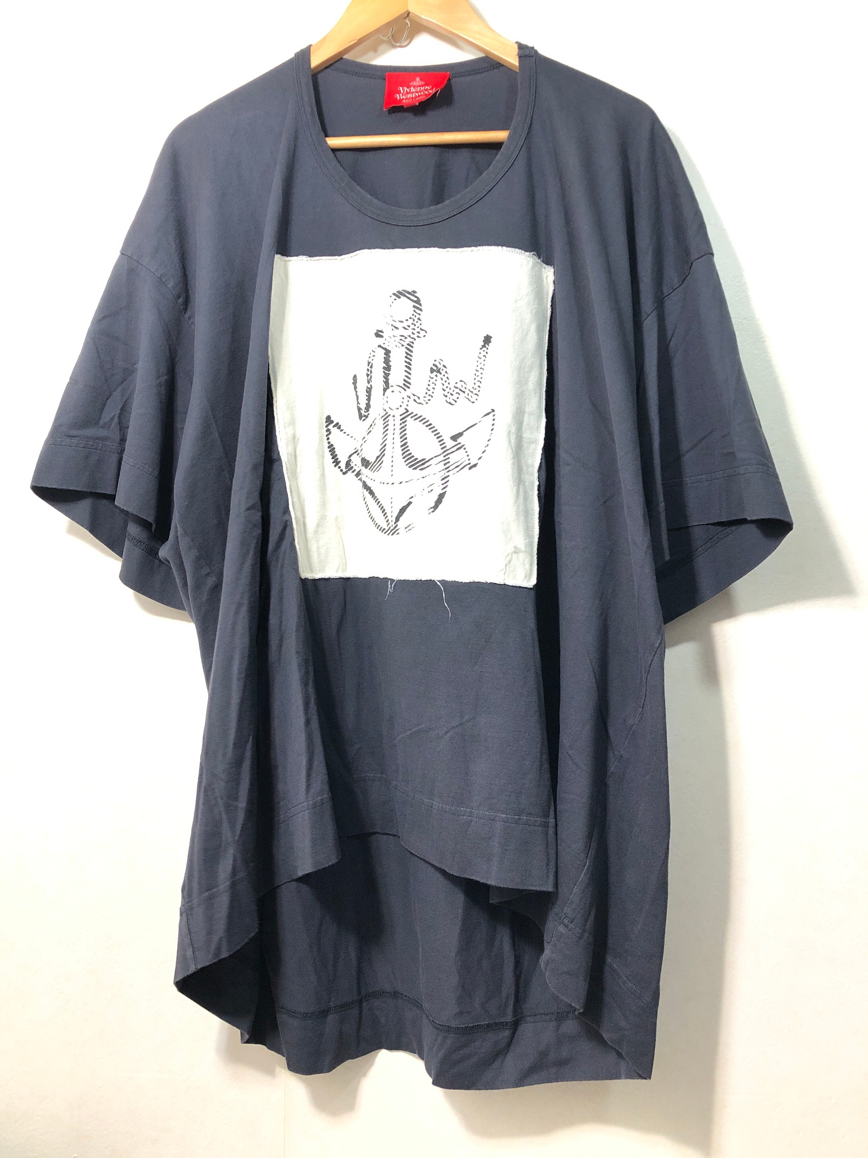 030811○ vivienne westwood RED LABEL アンカー Tシャツ ワイド 00 