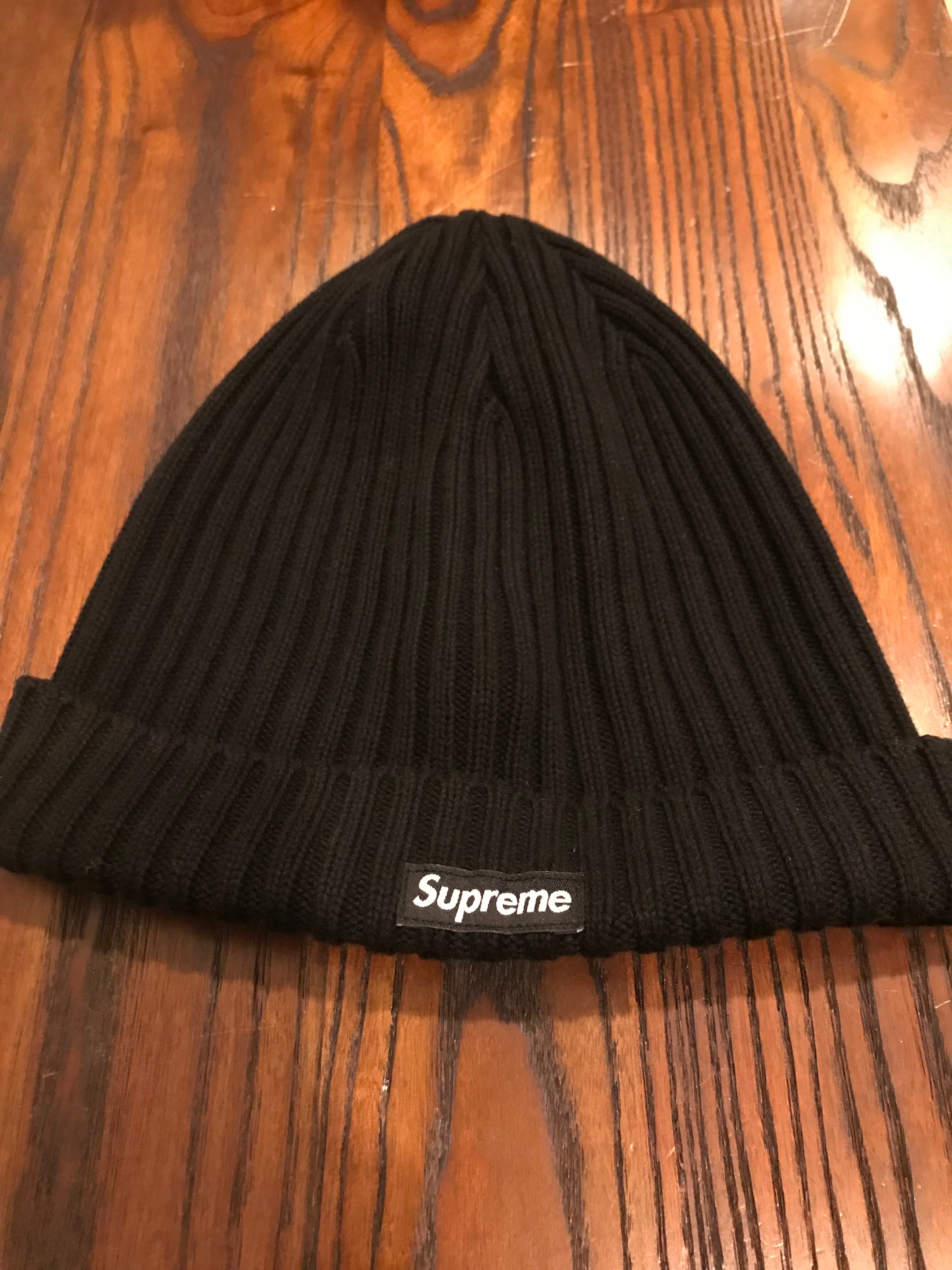 supreme ビーニー　ブラック　黒　ストリート　スケーター