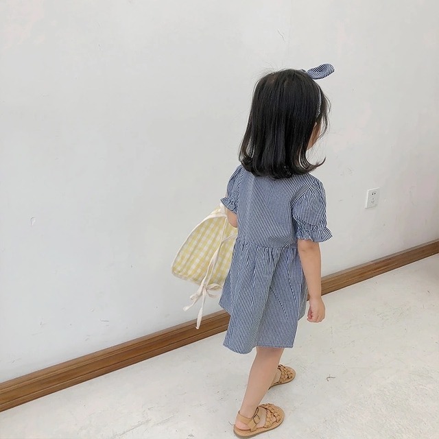 予約商品 ギンガムチェック ワンピース 韓国子供服 Selectshop Nico