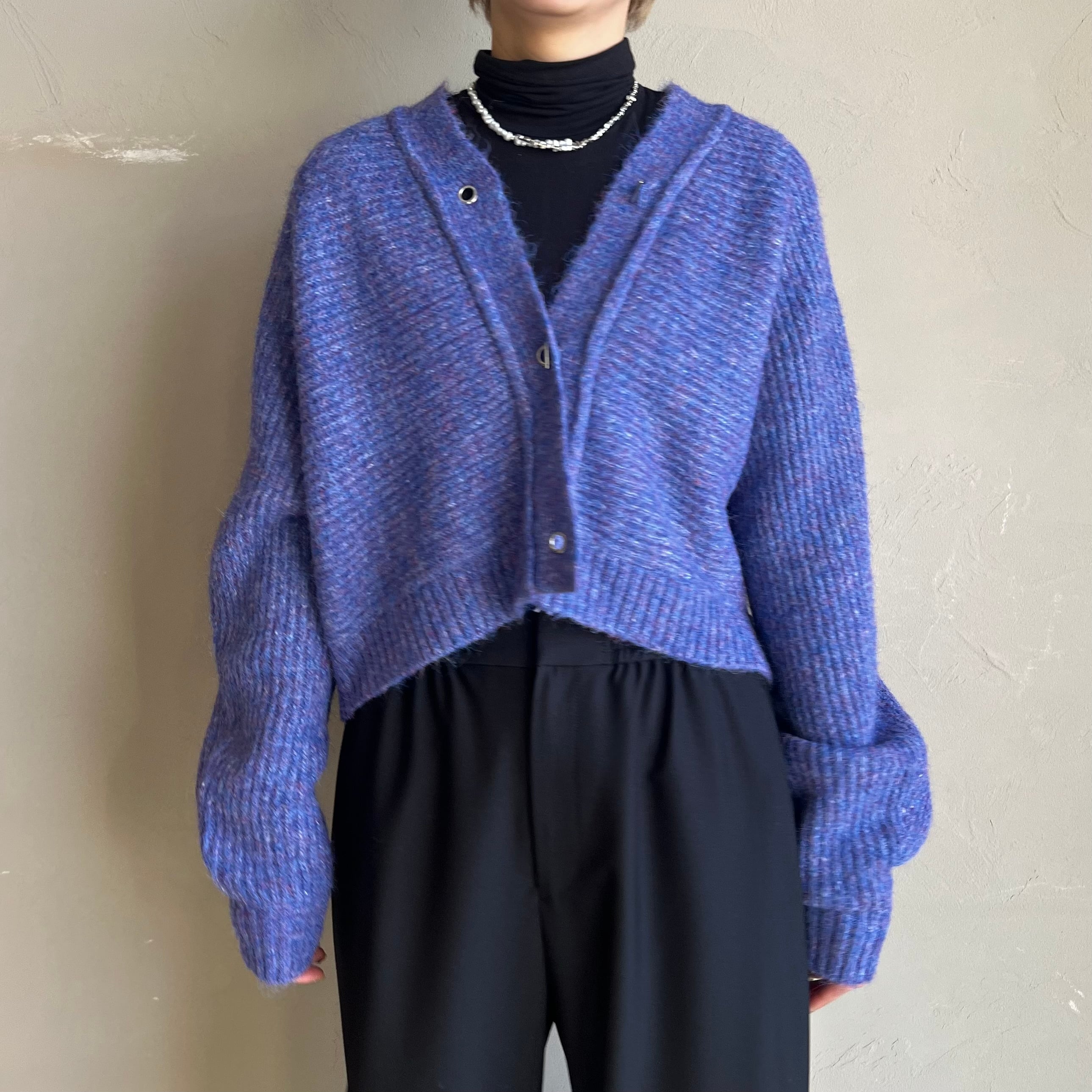 CYNICAL 】マンテルボタン畦編ショートカーディガン | valance 福井