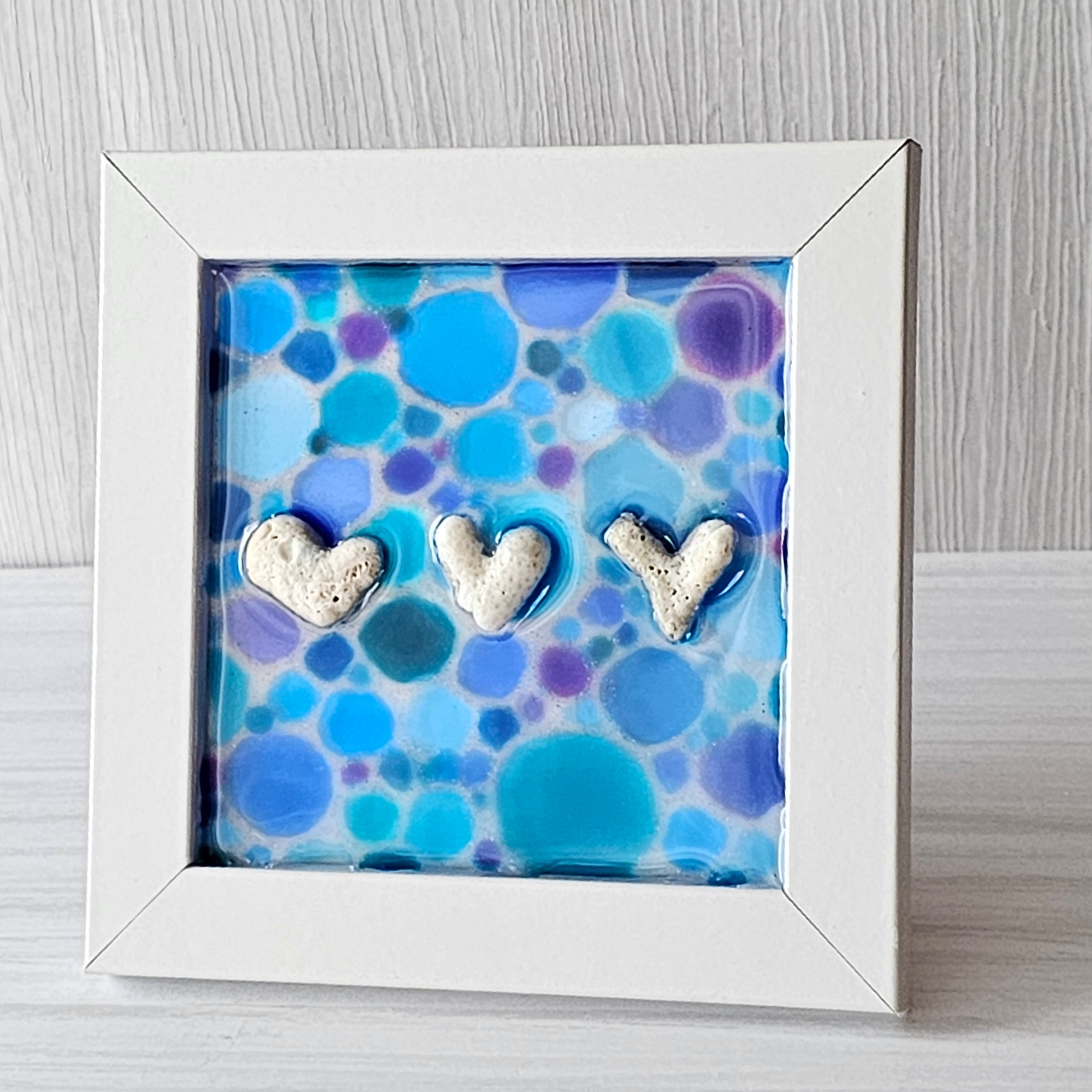 海のかけら マンタ パラオ珊瑚砂 レジン オリジナル ハンドメイド