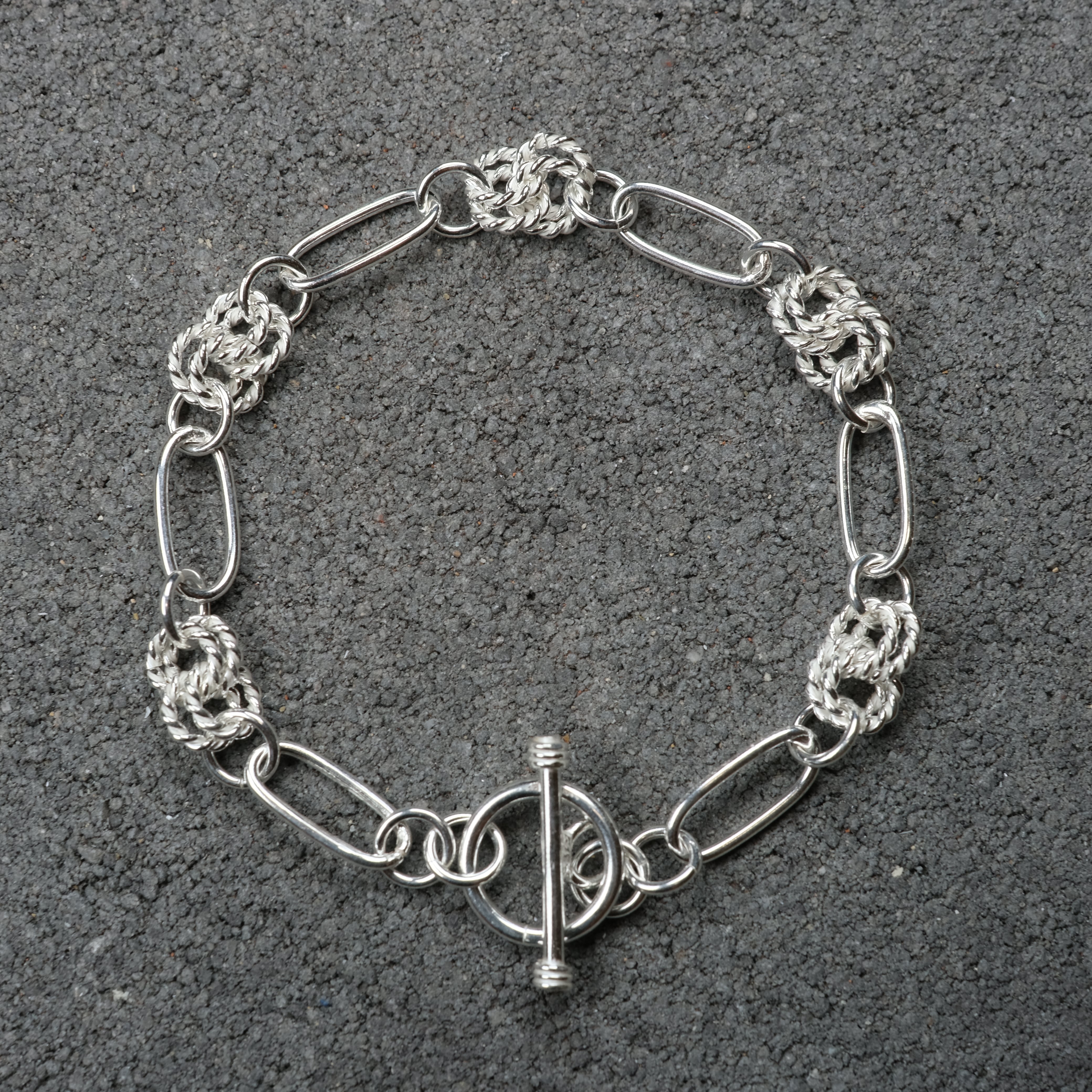 メキシコ タスコ製 シルバー925 フープデザインブレスレット/マンテル/軽研磨 メキシコ タスコ製 シルバー925 Silver フープデザインブレスレット