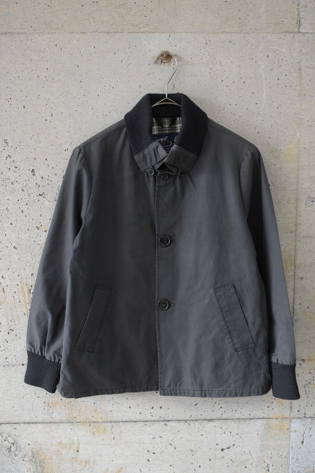Navy Check Zip Blouson