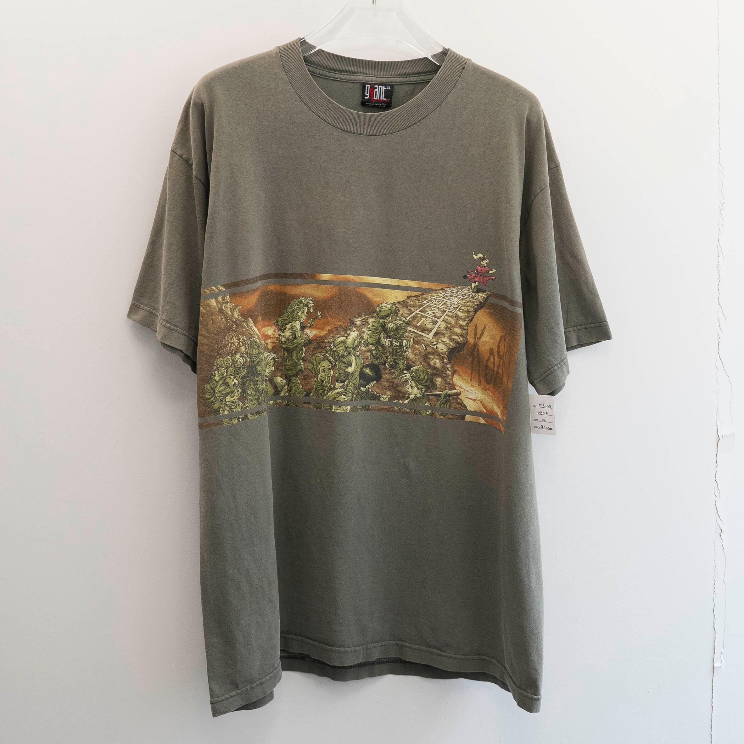 Korn " Follow The Leader khaki " Giant XL 【E3-133】
