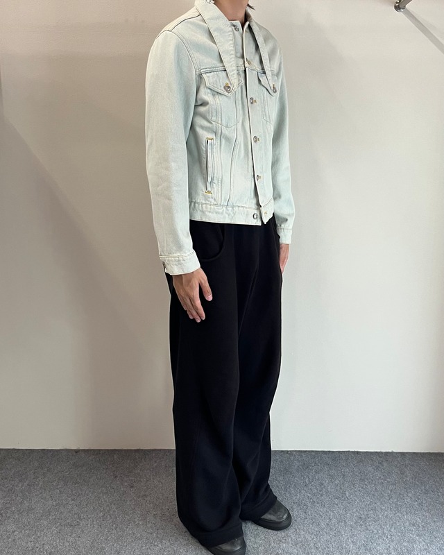 【2017/AW BALENCIAGA】deformed collar denim jacket