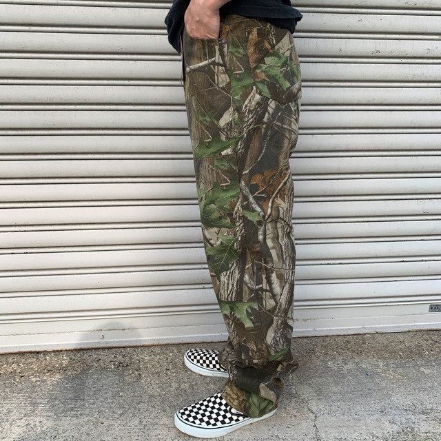 dead stock ディッキーズ リアルツリー柄ダブルニーパンツ W30