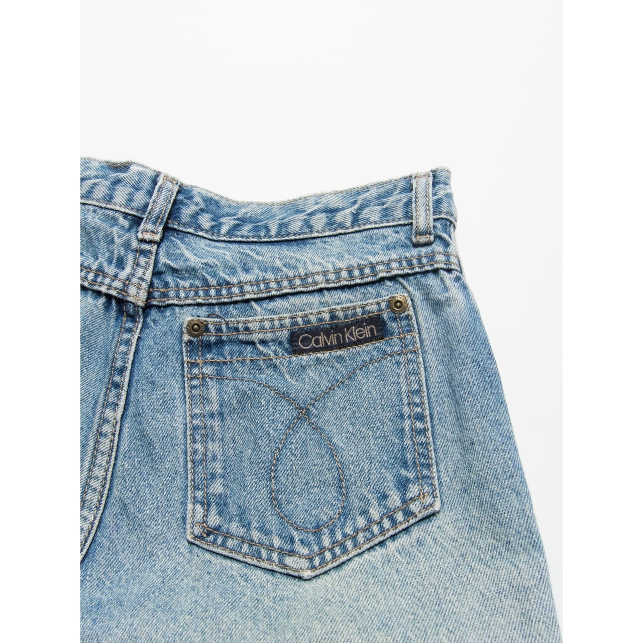 【Calvin Klein】Made in U.S.A. 80's straight denim 9（カルバンクライン アメリカ製ストレートデニムパンツ ジーンズ）2d