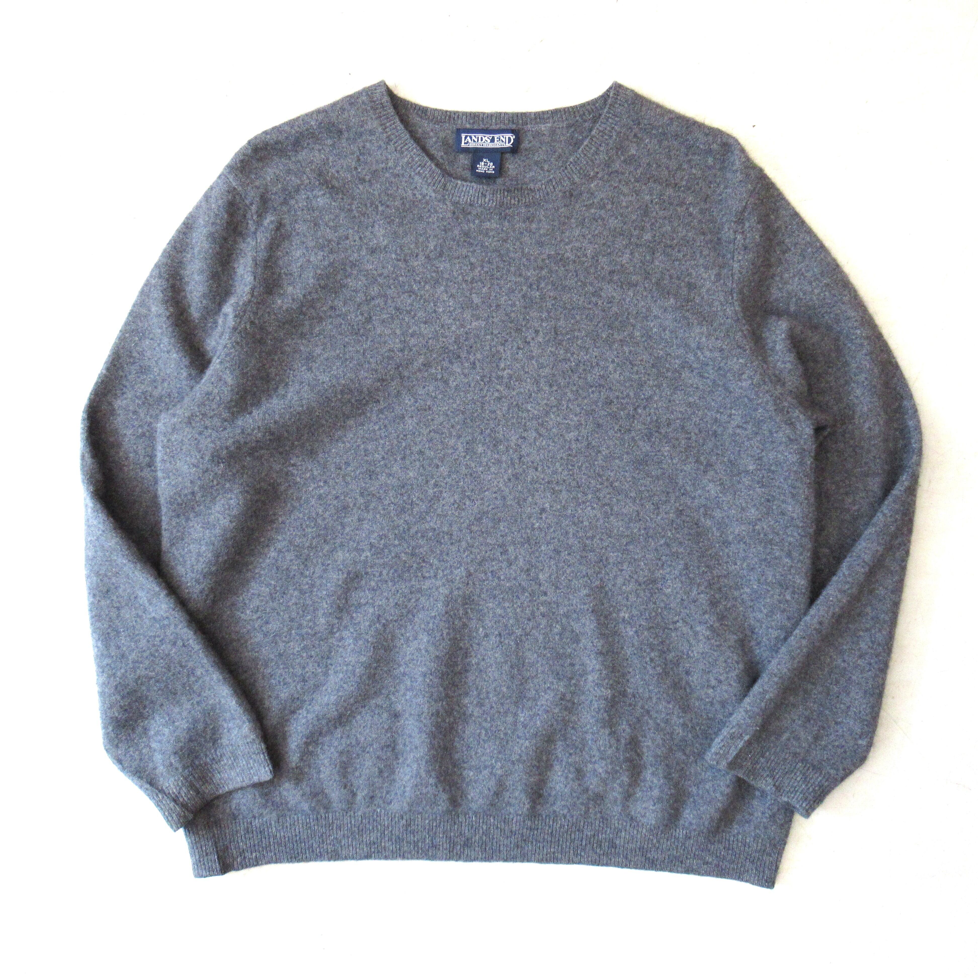 LANDS'END Cashmere Crew Neck Sweater【XL】 | drop by