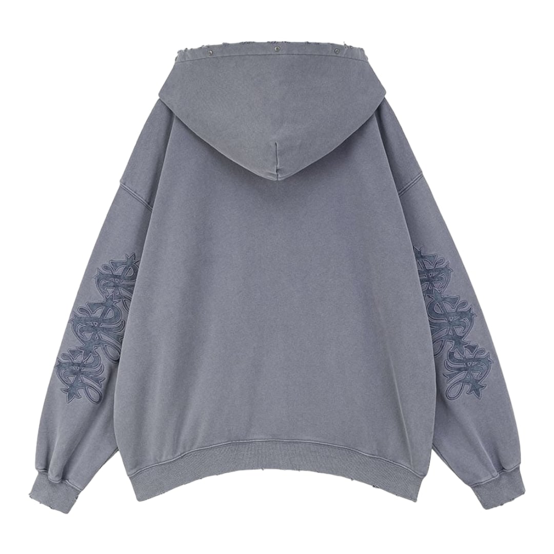 SUPPLIER】Studs Cross Patch Zip Hoodie | PARX.【ストリートセレクト