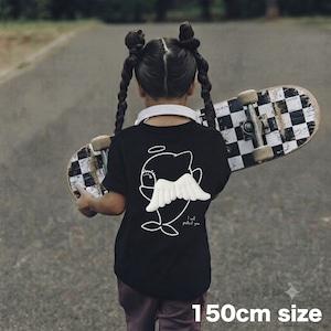 【KIDS】150サイズ　TOO CUTE TO BITE – ANGEL SHARK 【天使の羽】サメTシャツ｜立体羽デザイン シャークT