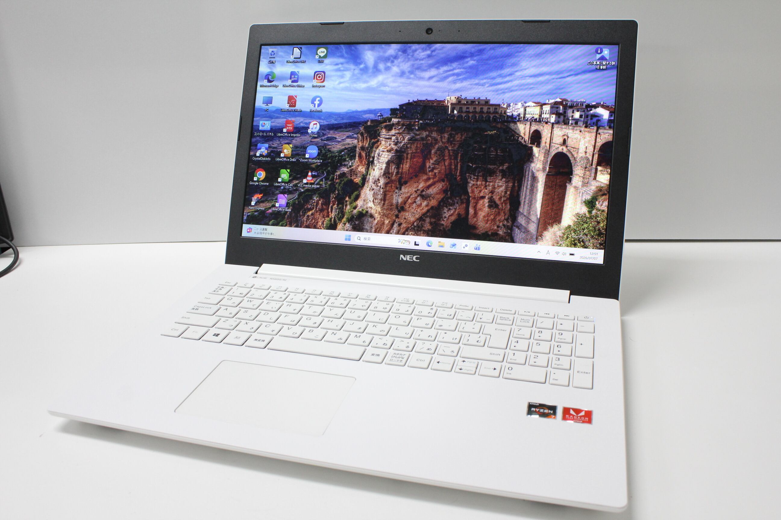 【中古ノートPC】NEC〈LAVIE LL750/LS6B〉480GB/8GB④ 中古ノートPC】NEC〈LAVIE LL750/LS6B〉Intel Core i7/SSD480GB/メモリ