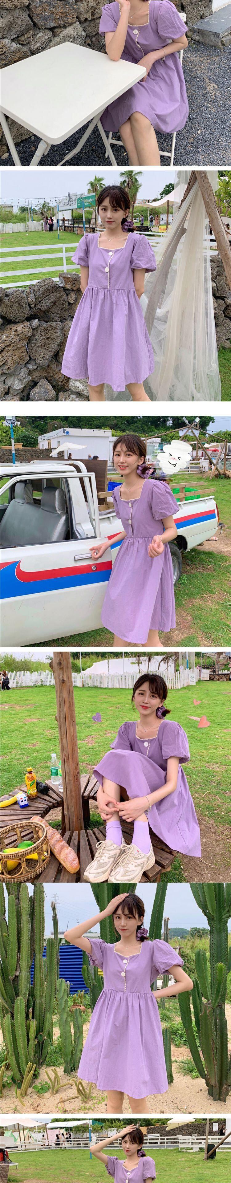ワンピースレディース夏服スカート スリーブ 大人ガーリー スウィート