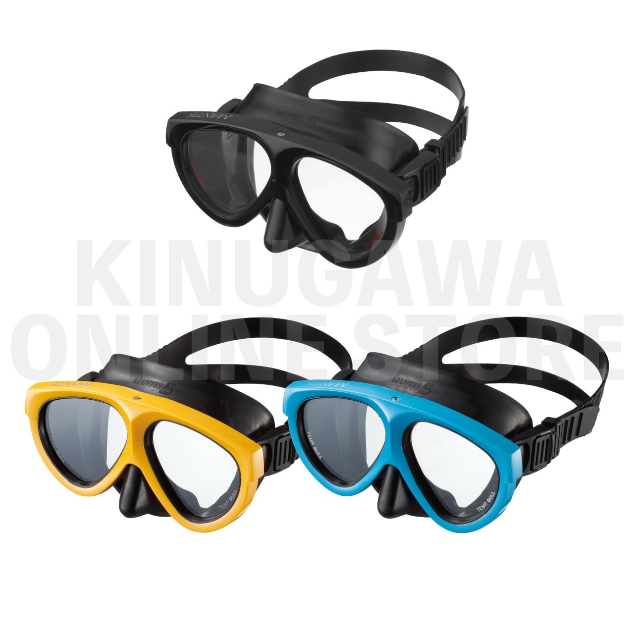マンティス5ラバー GULL ガル ダイビングマスク | KINUGAWA Online Store