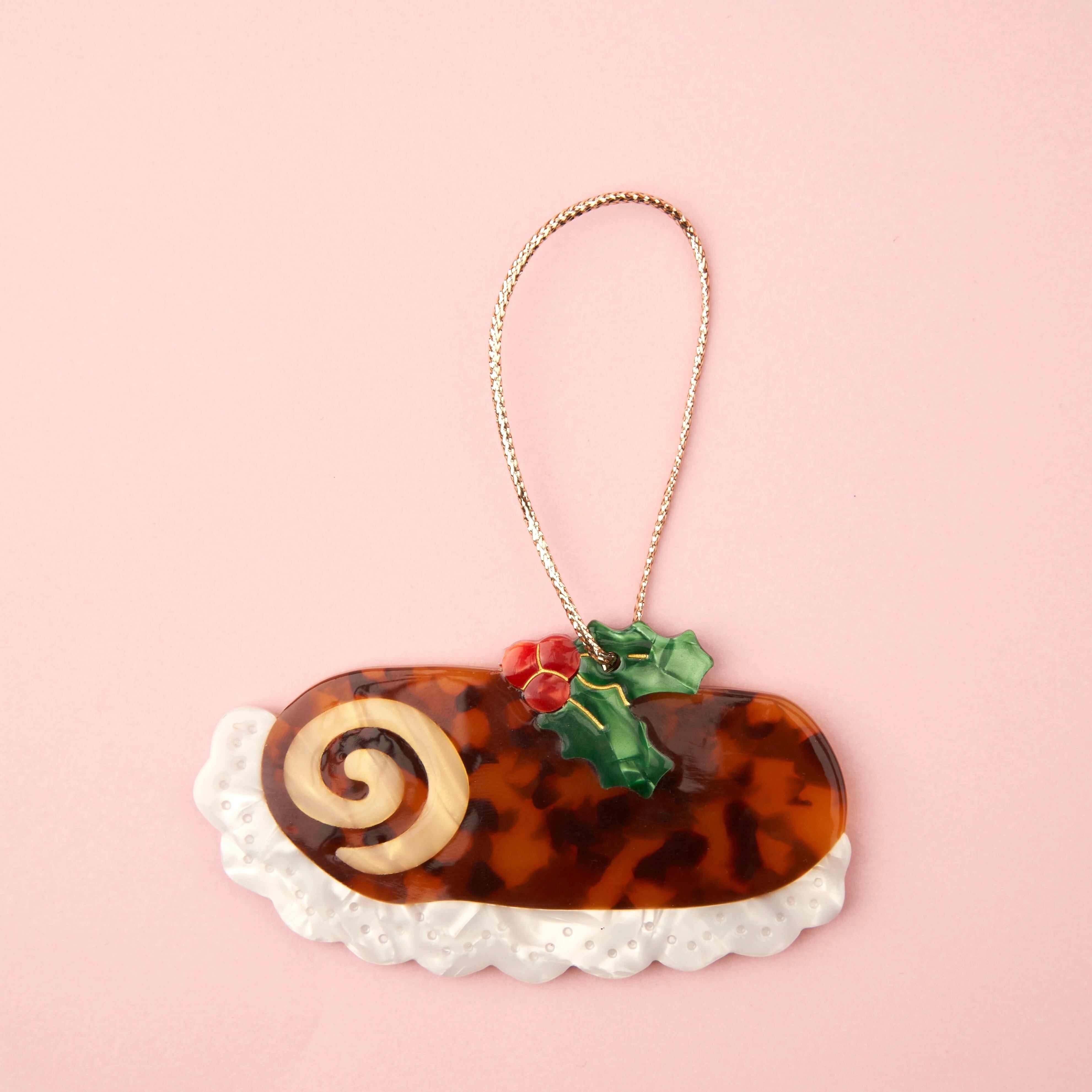 【Coucou Suzette】LOG CAKE CHRISTMAS ORNAMENT