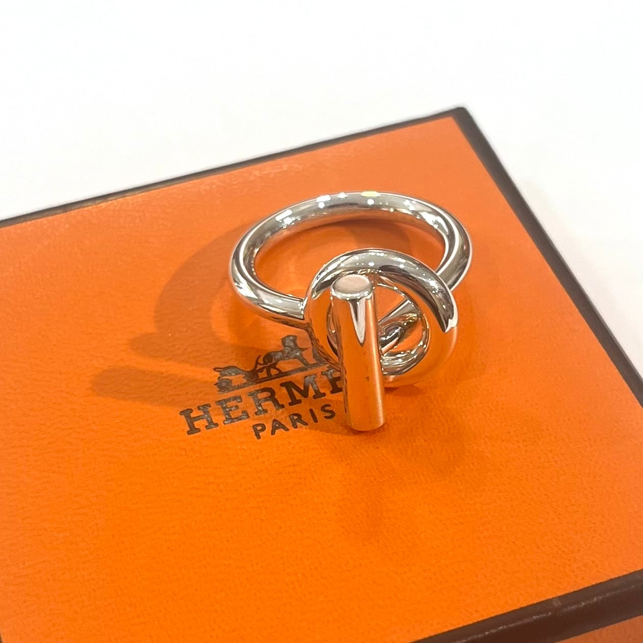 希少サイズ【HERMES】【18号58】2642 エルメスEchappeeスターリング