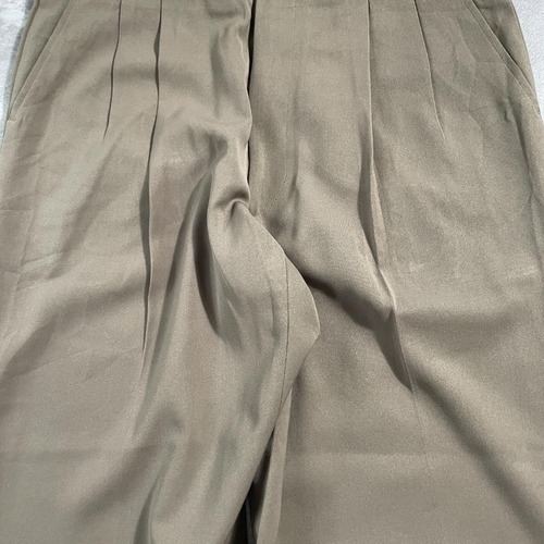 90s BALENCIAGA front pleats brown slacks 詳細写真8
