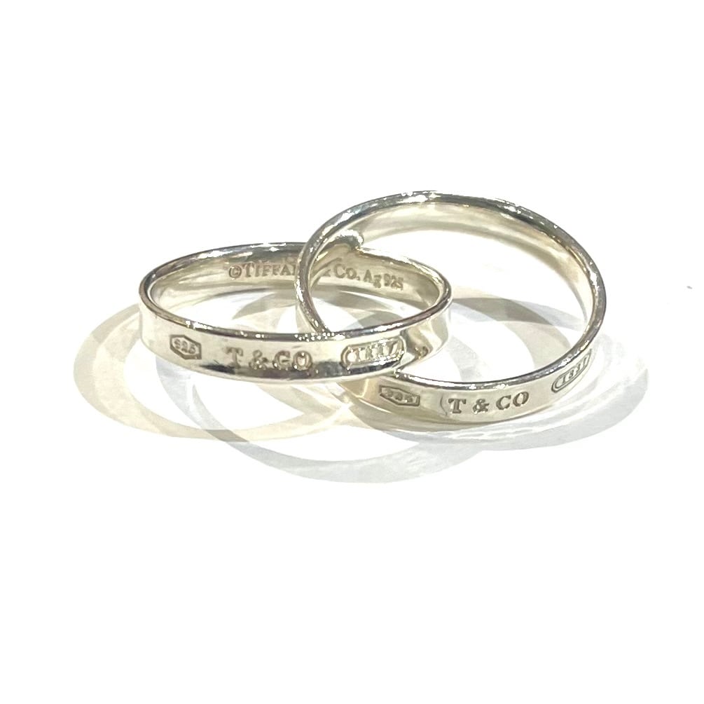 希少【TIFFANY&CO.】2191 1837 名品ダブルリング／シルバー925／20号