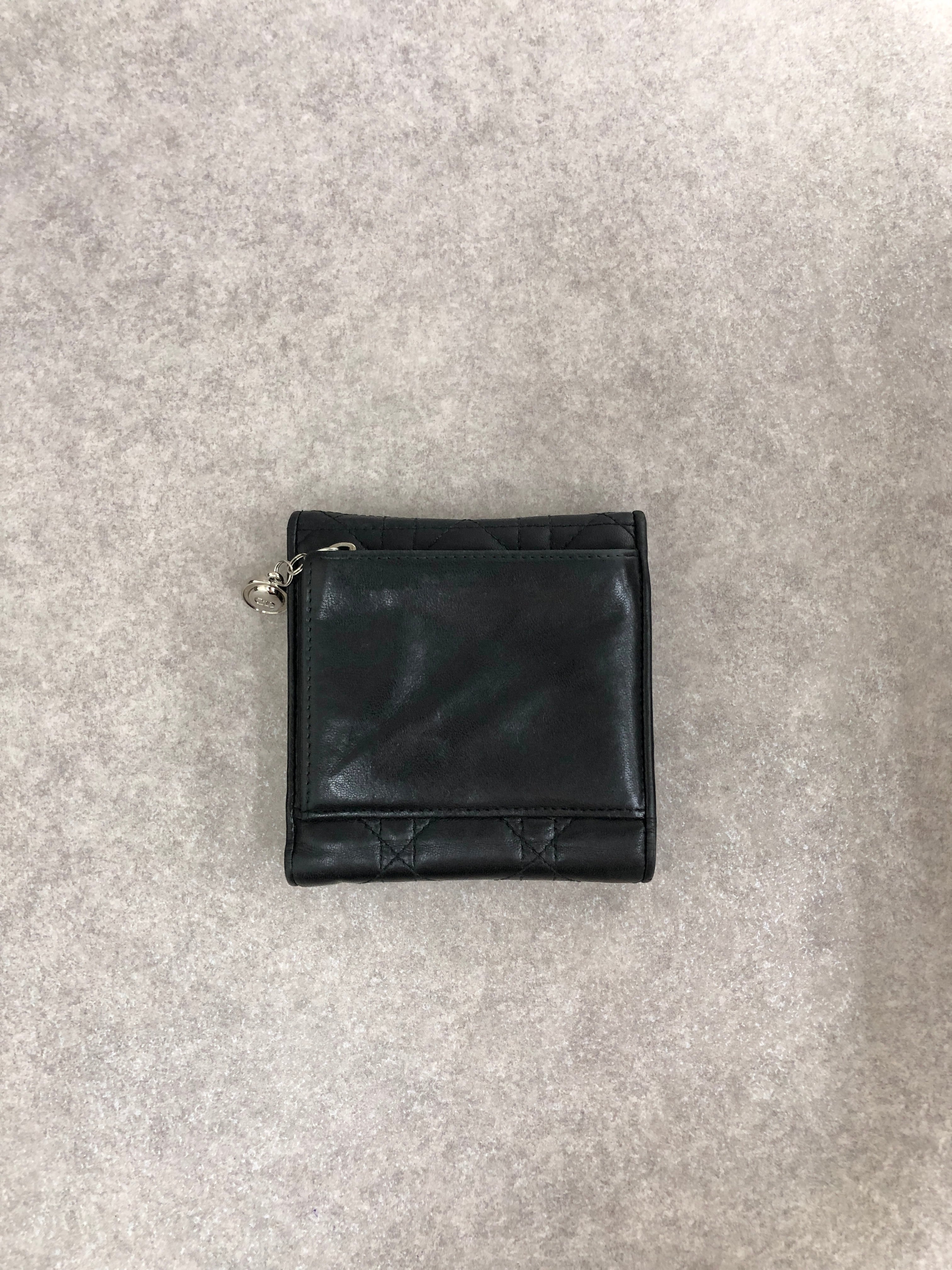 Christian Dior クリスチャン ディオール カナージュ 財布 ブラック