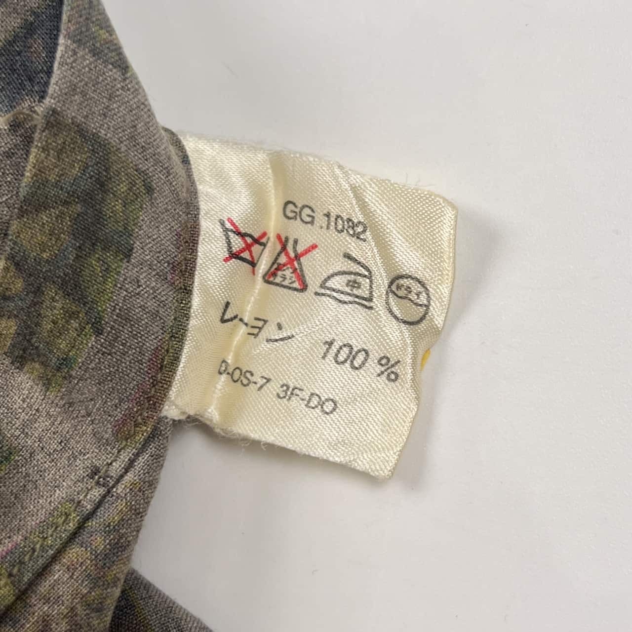 GOOSE&GANDER グースアンドガンダー 総柄 長袖 レーヨンシャツ 柄シャツ 48/マルチ メンズ