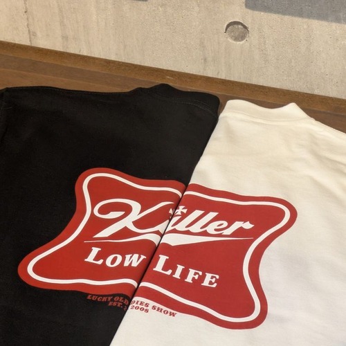 LUCKY OLDIES SHOW オリジナル "KILLER" 6.6oz ポケット Tシャツ 2カラー