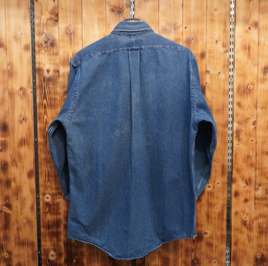 80s90s polo country デニムシャツ M/ラルフローレン ralphlauren ポロ 