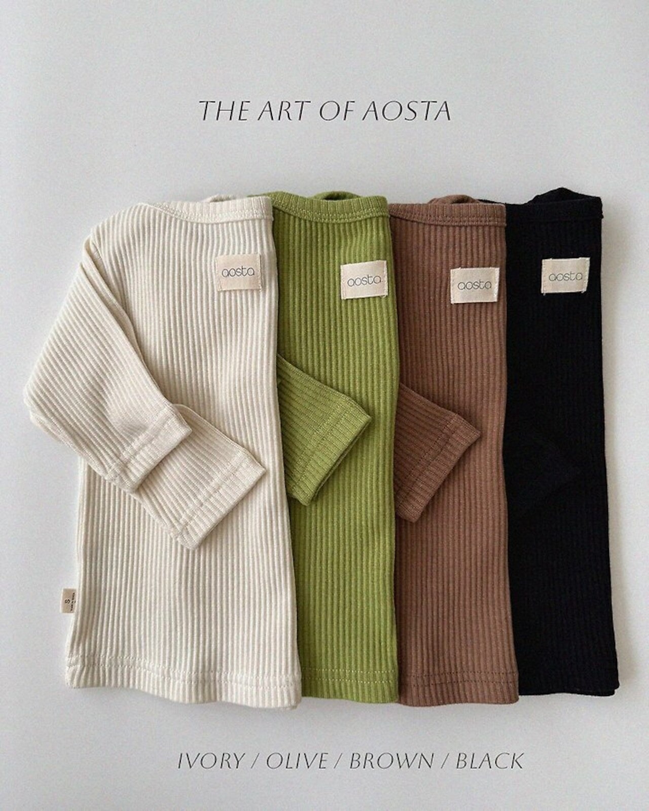 韓国子供服 / 26Autumn / Aosta / バターTシャツ / 秋服 *S~XXL*