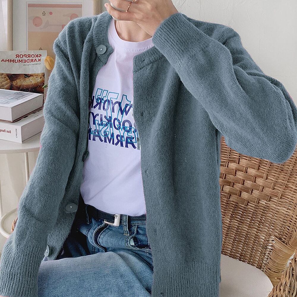 ニットカーディガン レディース ニットトップス 長袖 アウター 秋冬 ニットソー 韓国風 即納