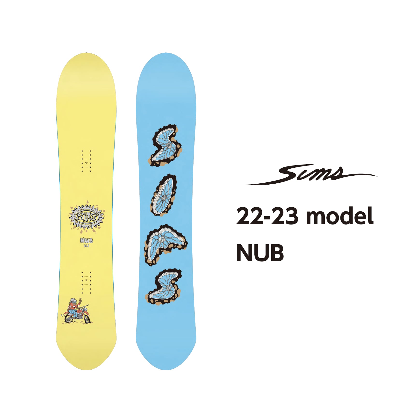22-23 SIMS NUB 148.5 スノーボード　シムス　パウダーボード
