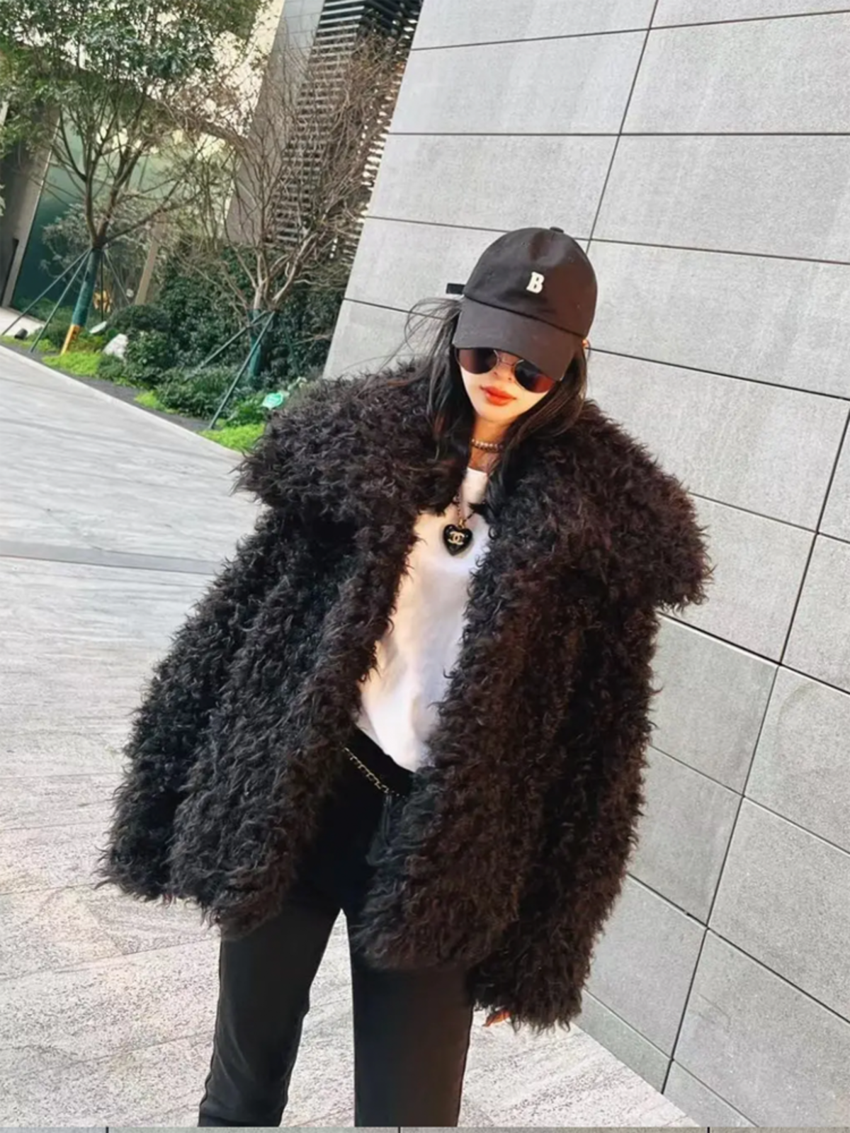 エコぺルファージャケット ファーコート フェイクファー ファー