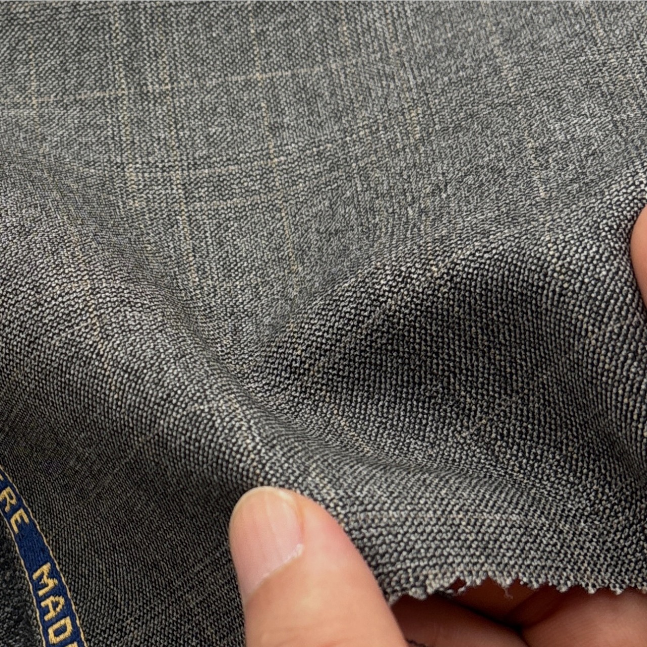 ★TB499◆1.2m◆ウールカシミア混JOHN C.HARDY◆高級スーツ生地◆グレンチェック