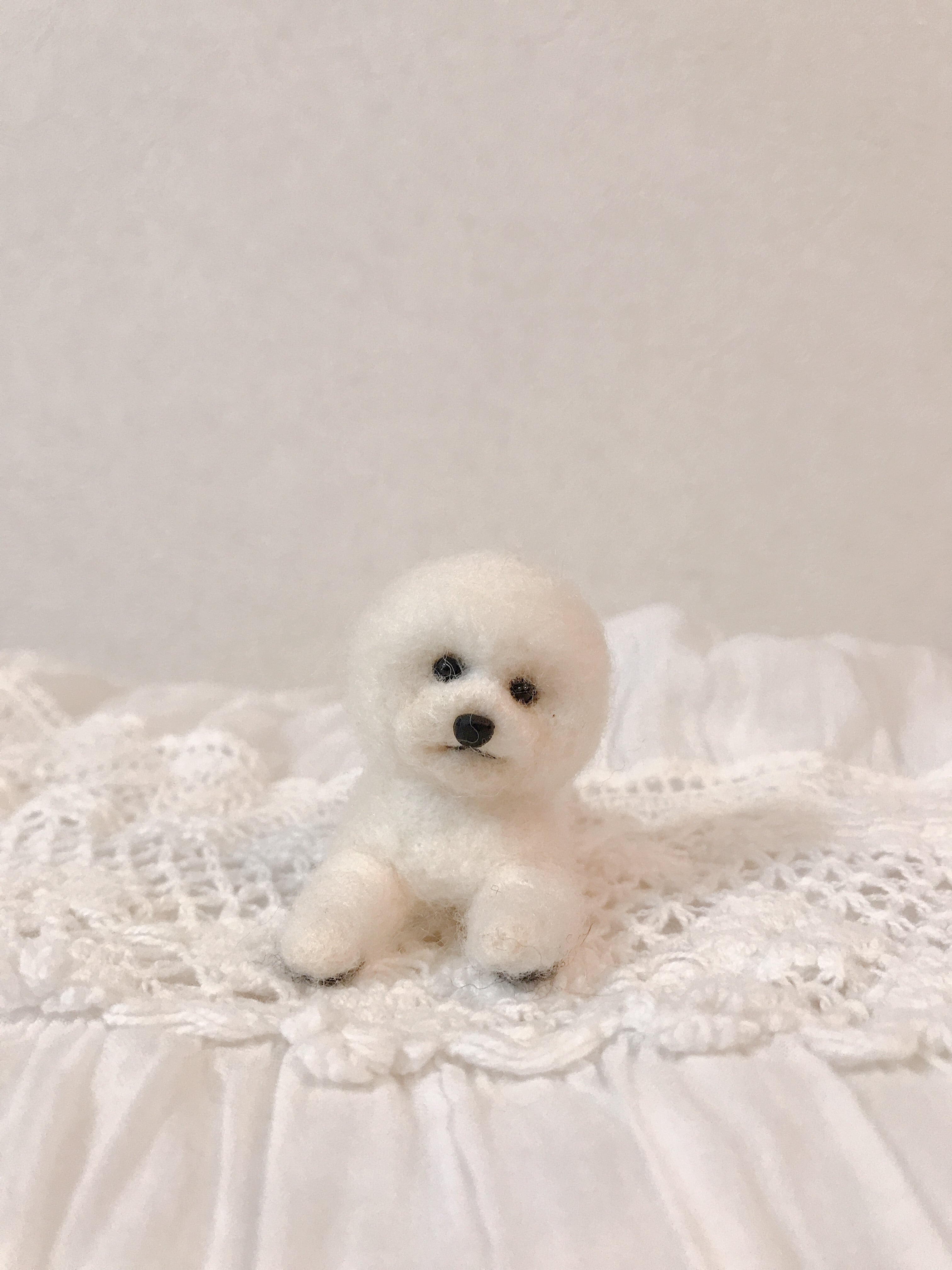 美しい 羊毛フェルト ビションフリーゼ Www Anavara Com