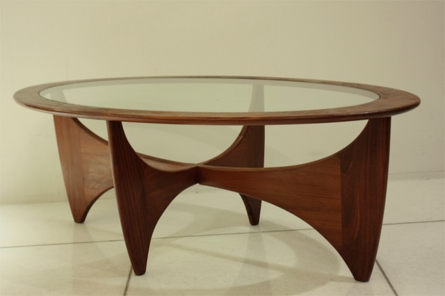 G-PLAN Oval Glass top coffee table