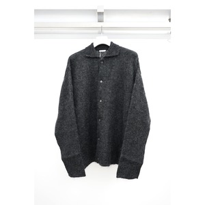 [Blanc YM] (ブランワイエム) BL-23A-KMKS Kid Mohair Knit Shirt (Gray)