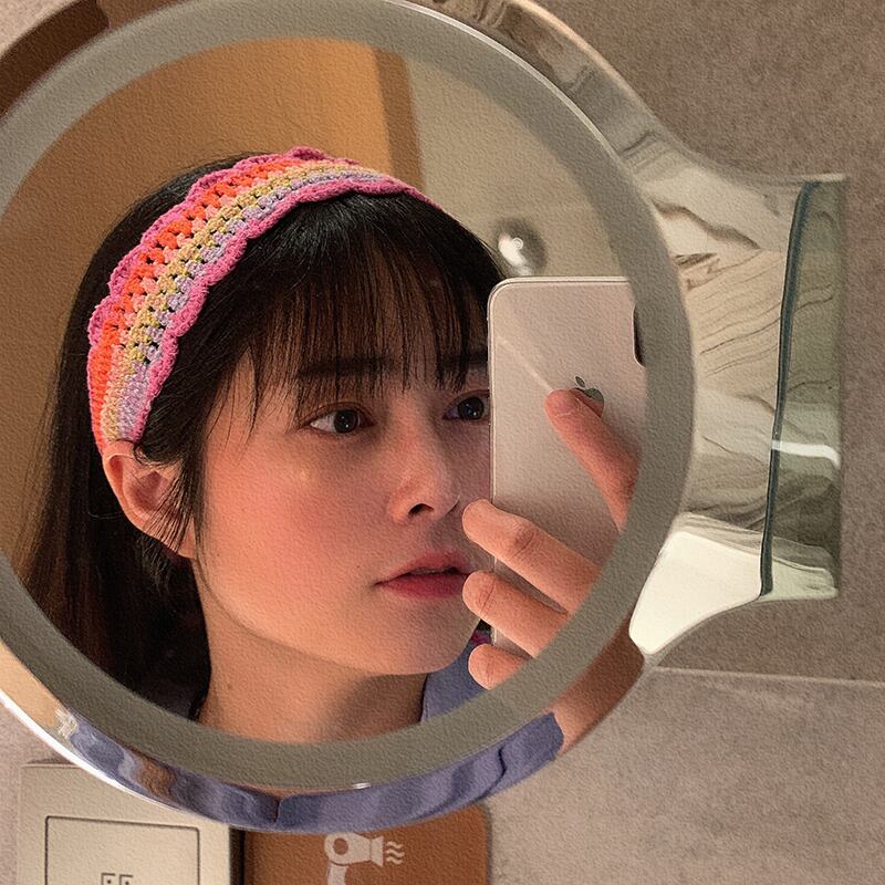 ニット ヘアバンド ヘアアクセサリー ブラック・アイド・ピーズ75530850648