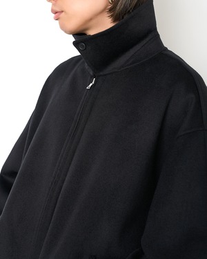 ssstein "W/CA DOUBLE FACE CLOTH ZIP JACKET〔BLACK〕"