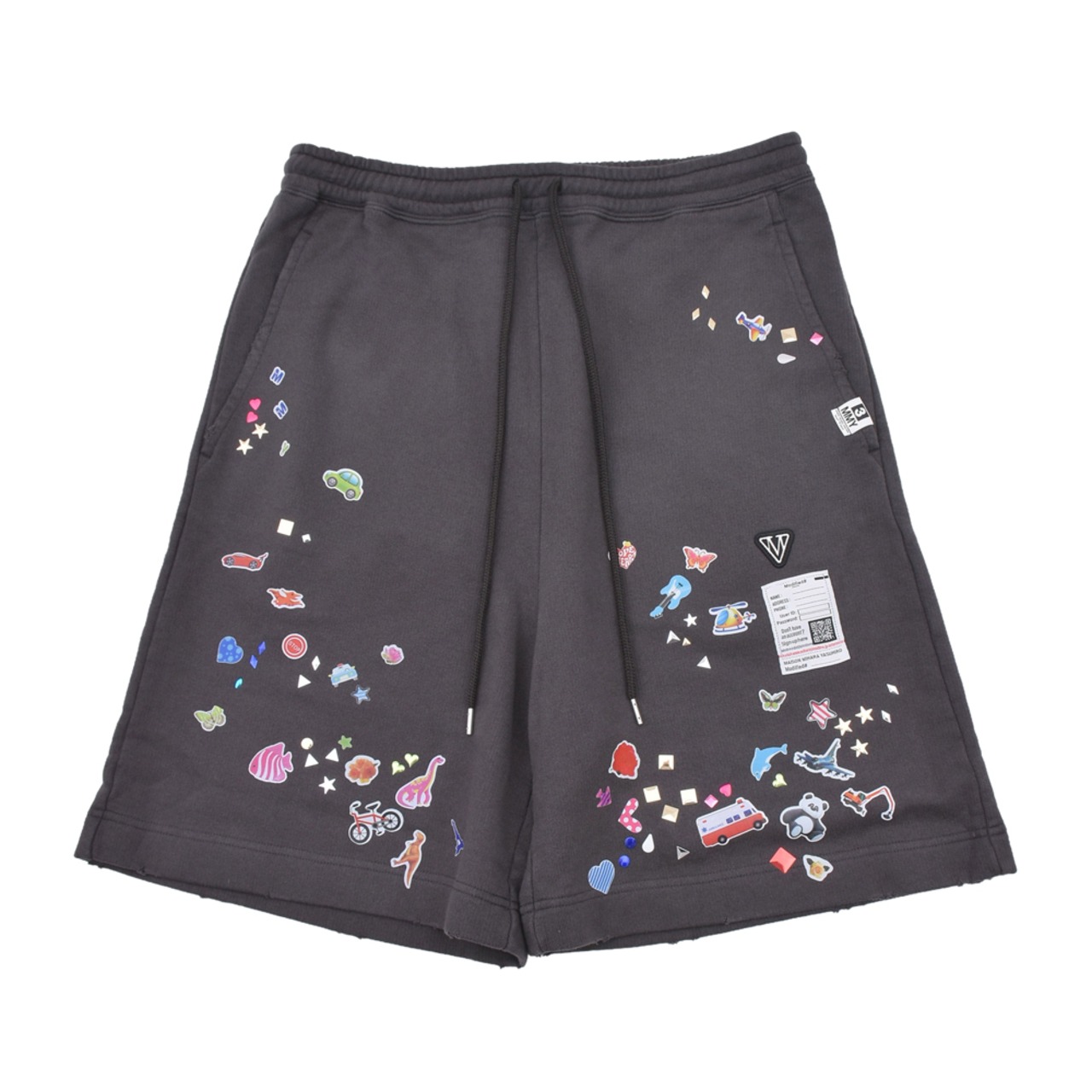 【Maison MIHARA YASUHIRO】KIDS STICKER SWEAT SHORTS - 1