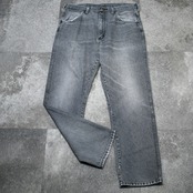 rustler 先染め black denim pants