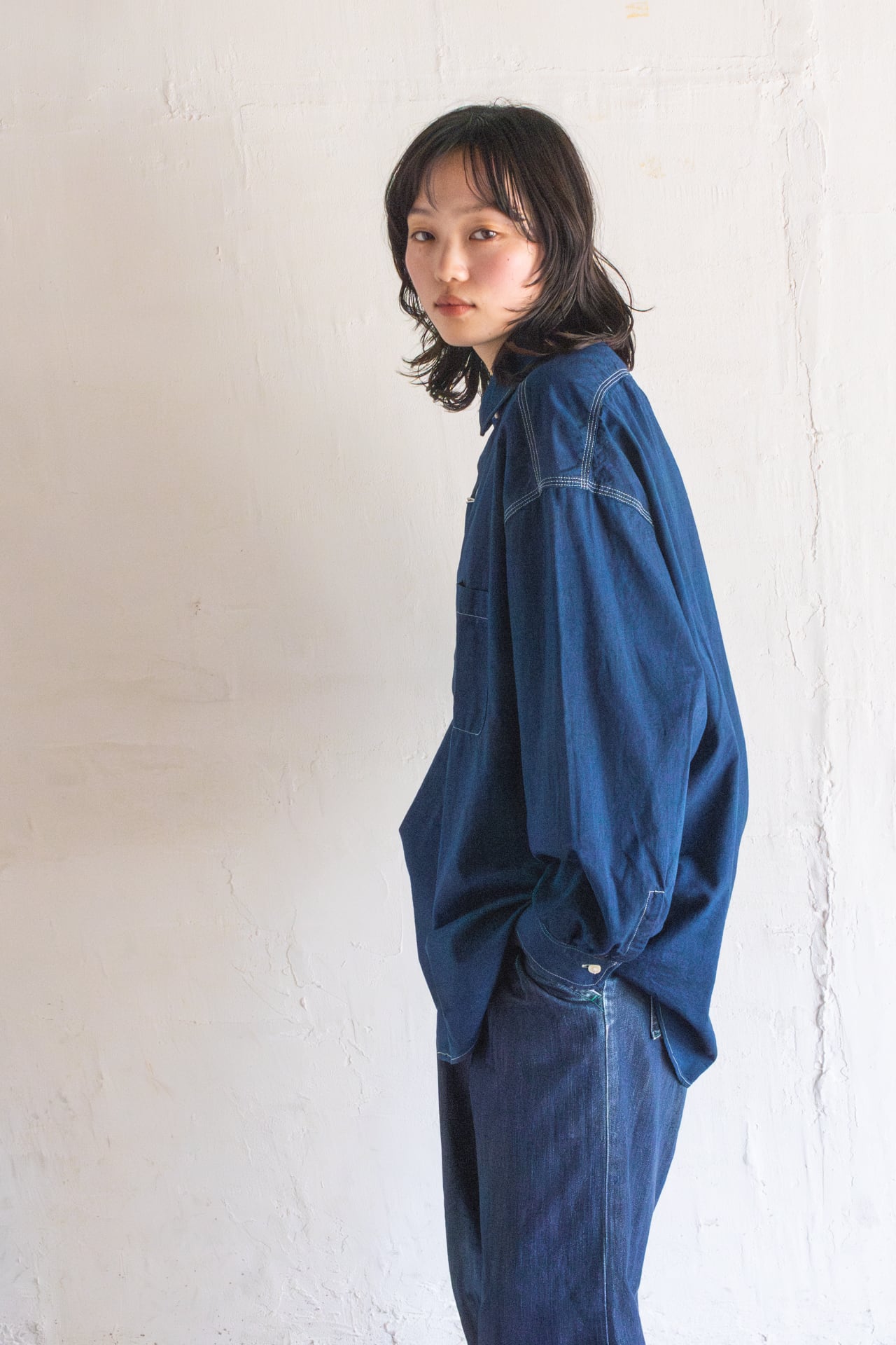 【美品】Sanca CHAMBRAY MINI REG シャンブレー シャツ CHAMBRAY MINI REG / Sanca サンカ / シャンブレーシャツ | PEPS