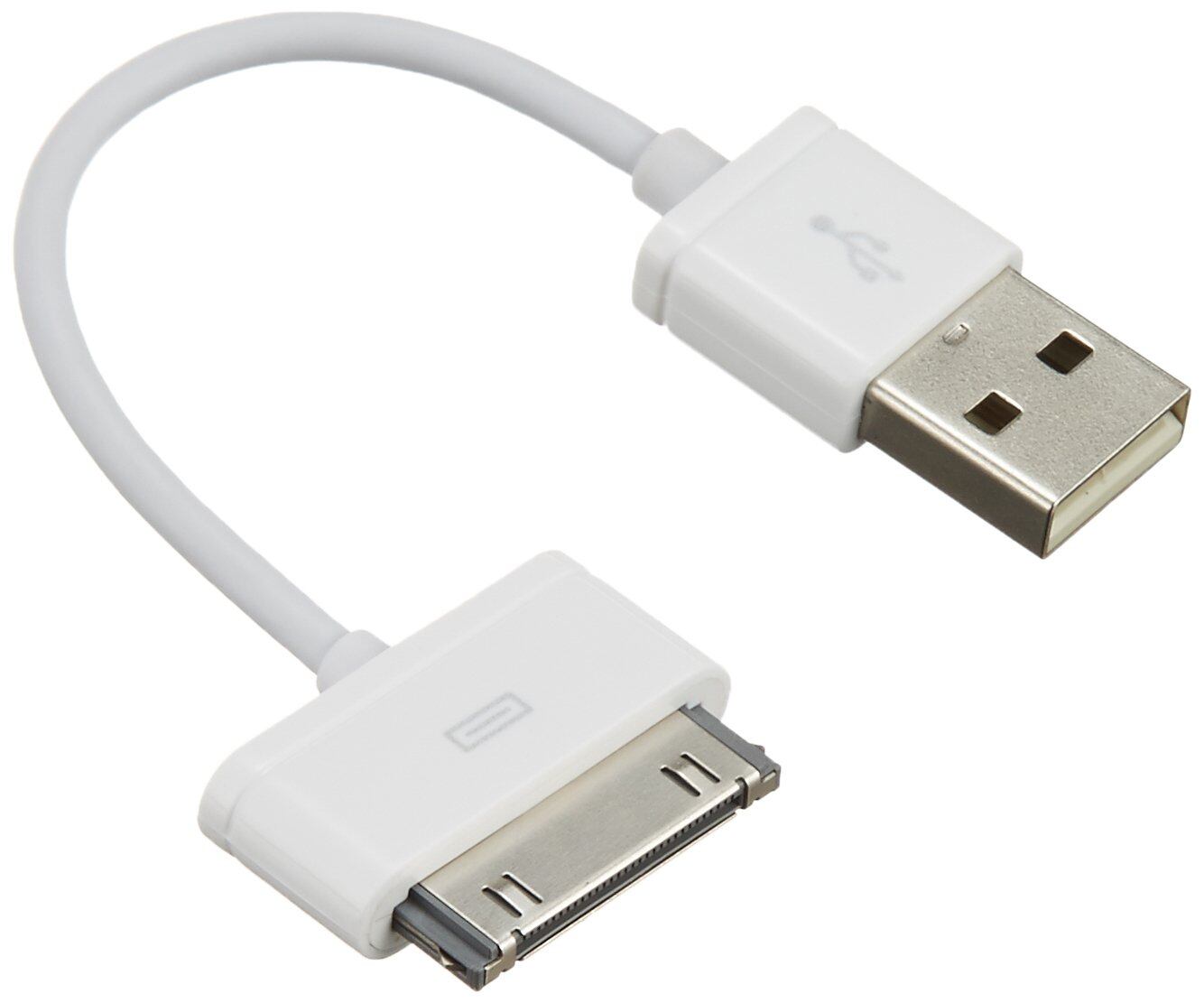 【努力特価】ロジテック 30ピン DOCKケーブル USBケーブル iPhone4/4S/iPad/iPod対応 0.1m ホワイト LHC-UADH01WH