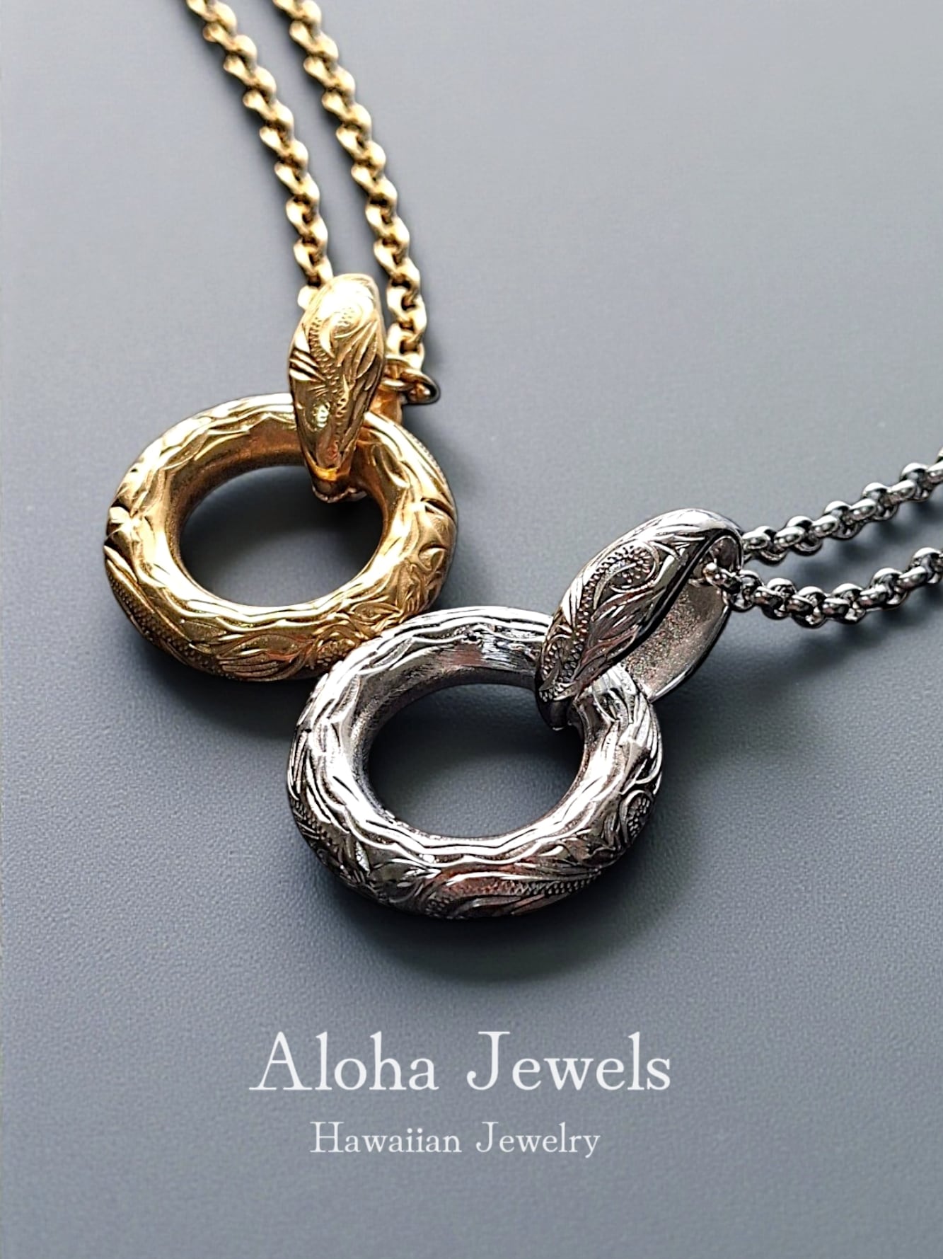 Eternal Lei Wave Scroll Necklace – ハワイアンジュエリー ネックレス