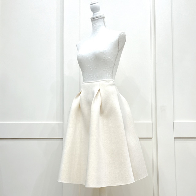 ★再入荷★yumeribonボンディング スカート(アイボリー68ｃｍ)【公式】