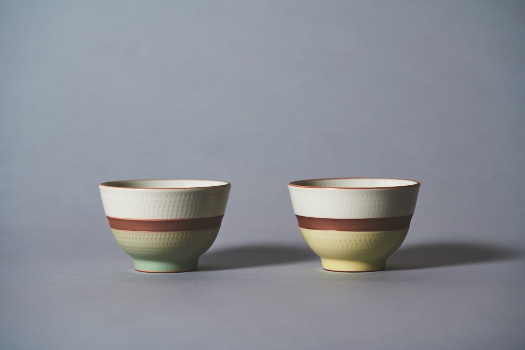 蘇嶐窯】掛分飛鉋湯呑（青） | kanra shop | 京都から日本の工芸を発信