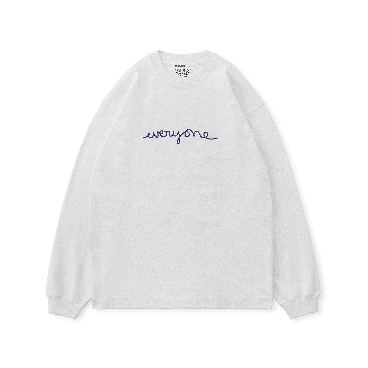 everyone j.30000 rooftop logo long sleeve tee (ASH) | everyone