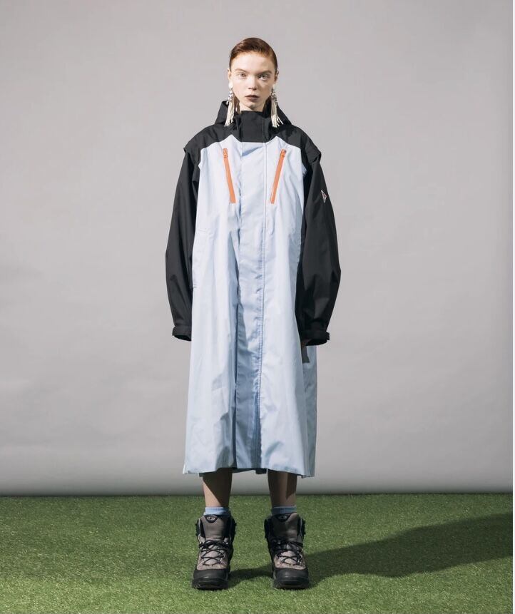 NON TOKYO 2WAY LONG MOUNTAIN PARKA (BLACK×BLUE) NO.NON-21A NON TOKYO 2WAY LONG MOUNTAIN PARKA (BLACK×BLUE) NO.NON-21A