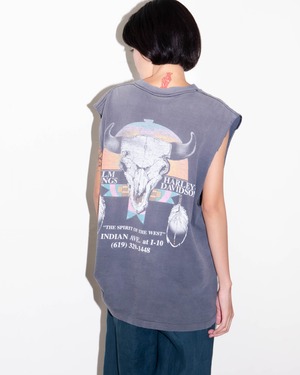 1990s HARLEY DAVIDSON - "Spirit of the West" cut off sleeveless tee