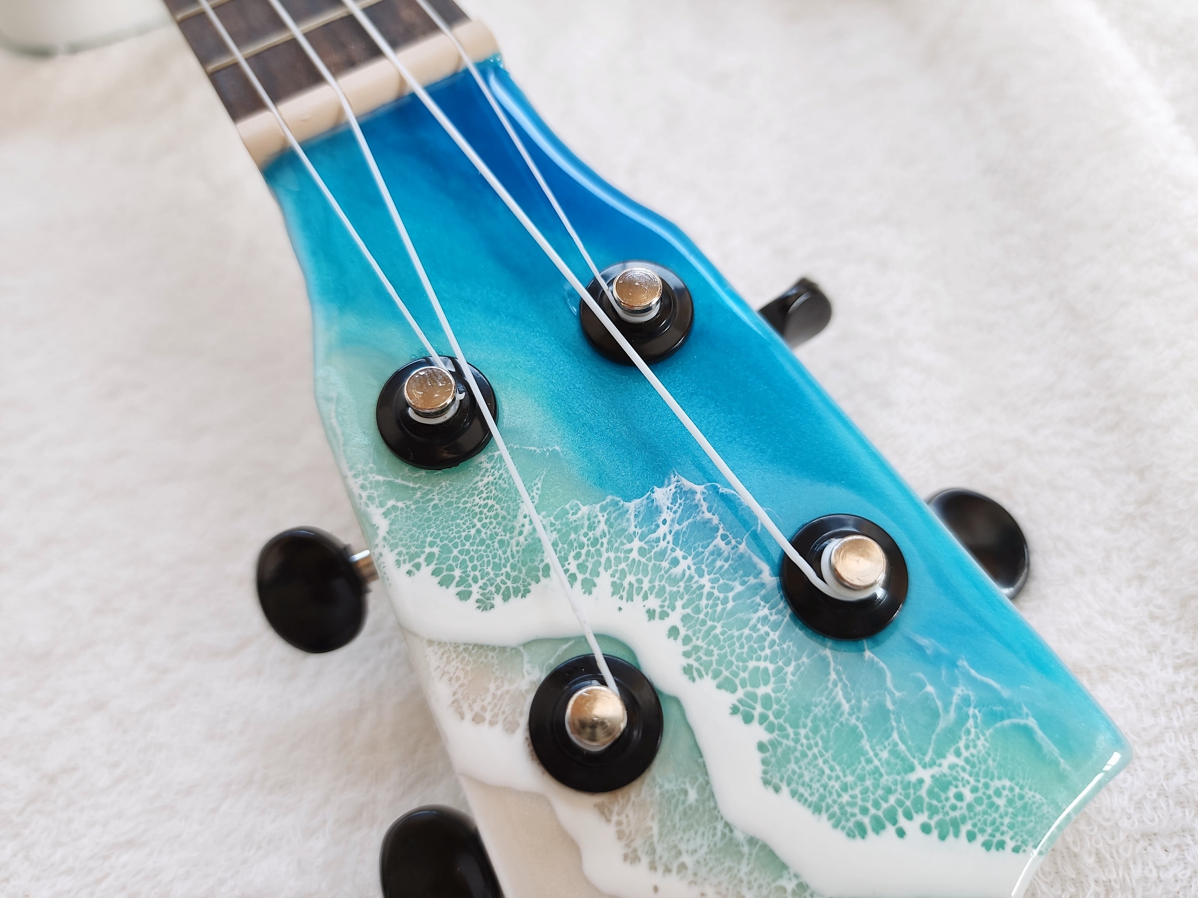 レジンアート海(ウクレレ、値下げします) オーシャンレジンアート ウクレレ 海アートms40 - メルカリ