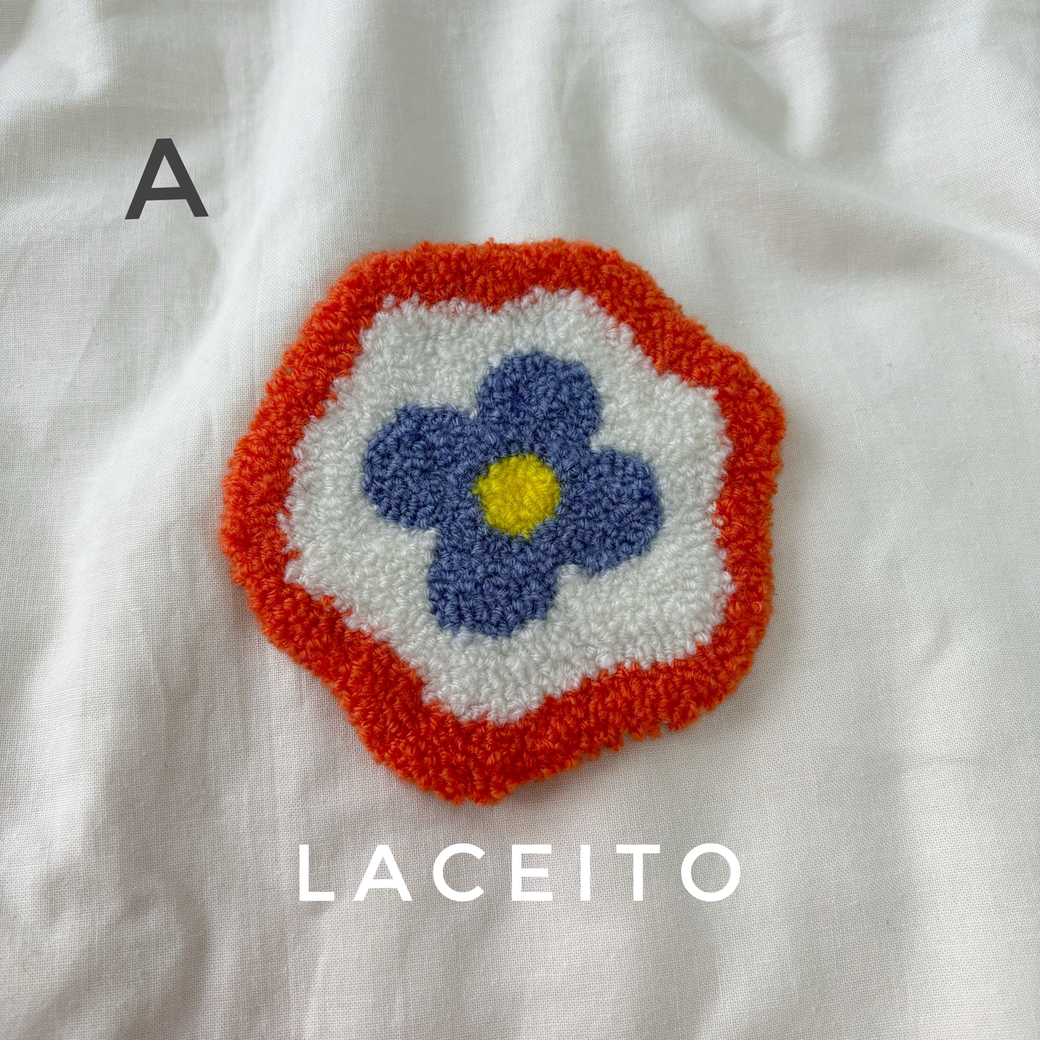 コースター インテリア 韓国風 パンチニードル | Laceito
