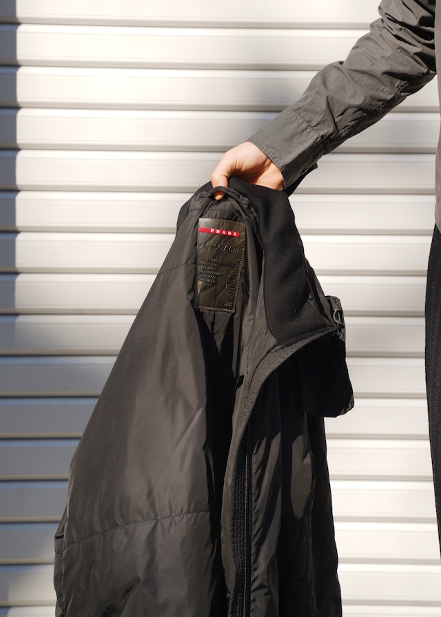 00's PRADA SPORT zip up hooded nylon jacket