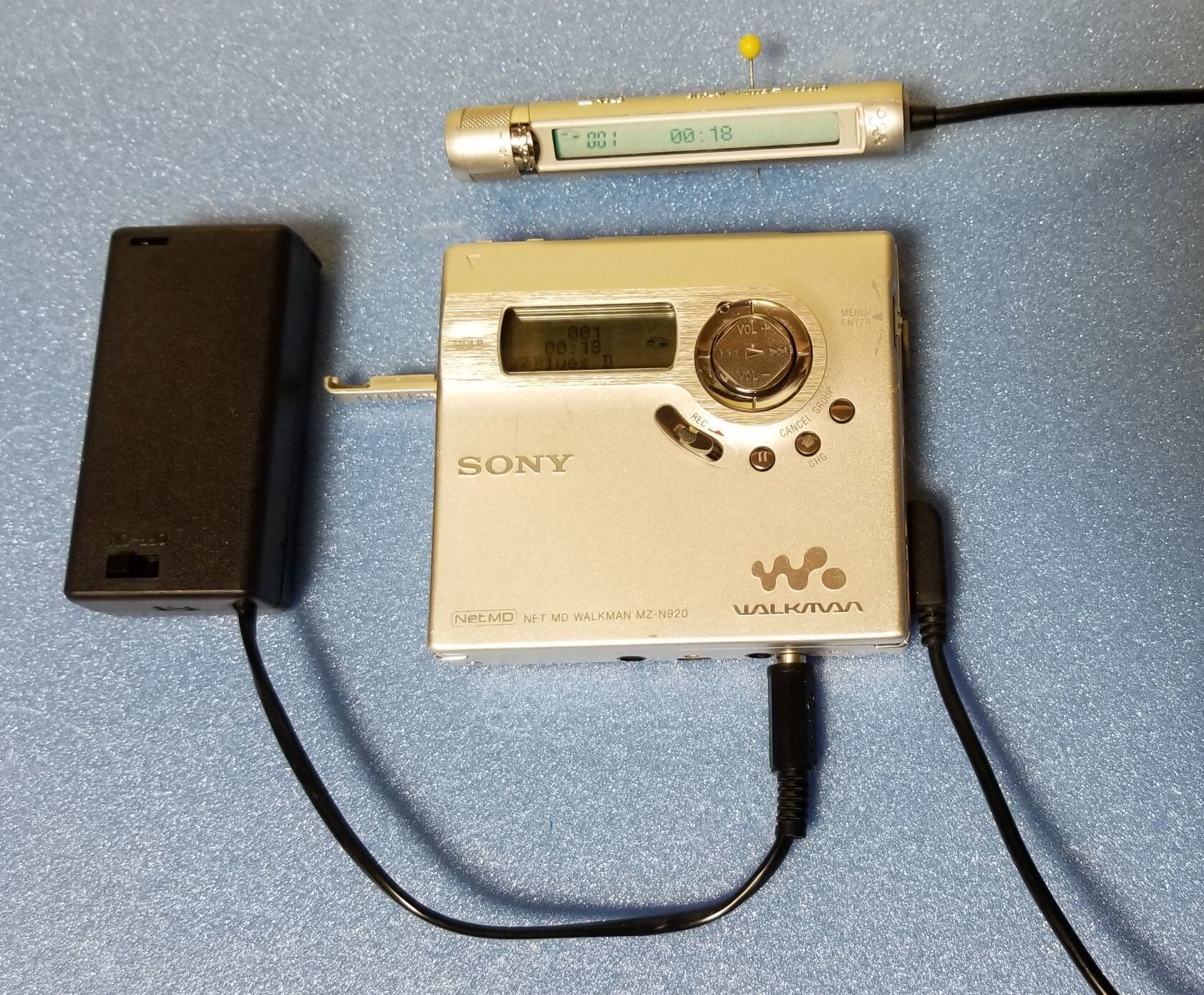 MDポータブルレコーダー SONY MZ-N920 NetMD MDLP対応 完動品・動作