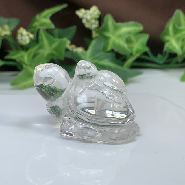 2.透明度高☆親子亀水晶☆